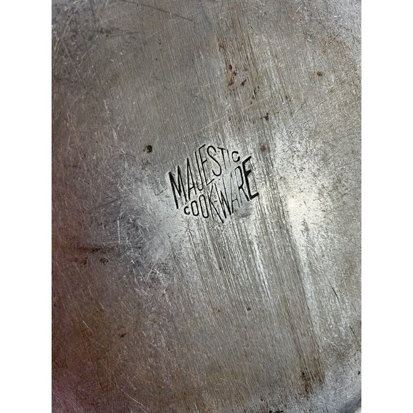 Vintage Majestic Cookware Aluminum Dutch‎ Oven Kettle With Lid 5 Quart w/Handle - Picture 4 of 9